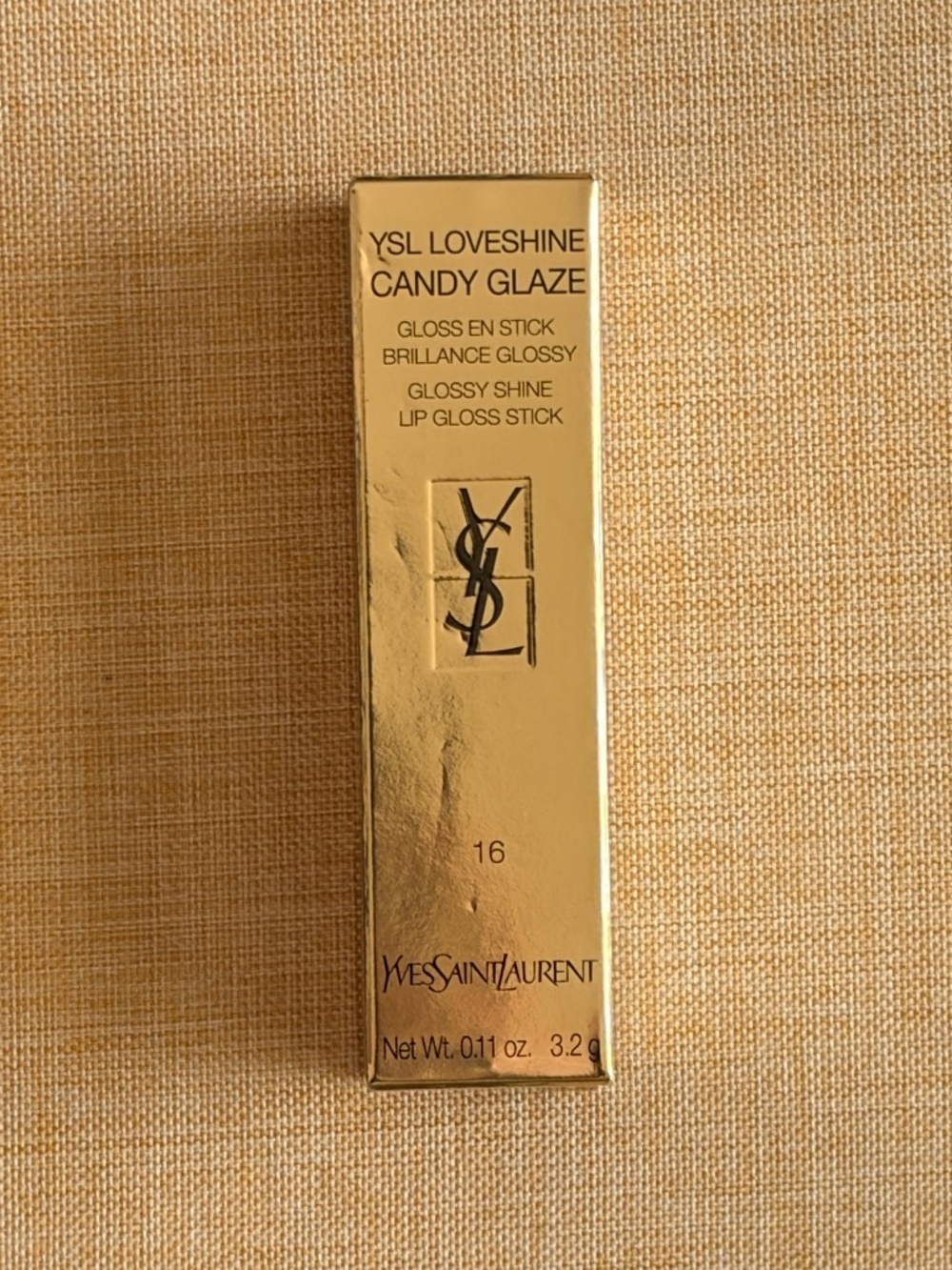 YSL Loveshine Candy Glaze Lip Gloss Stick #16 Watermelon High Full Size BNIB